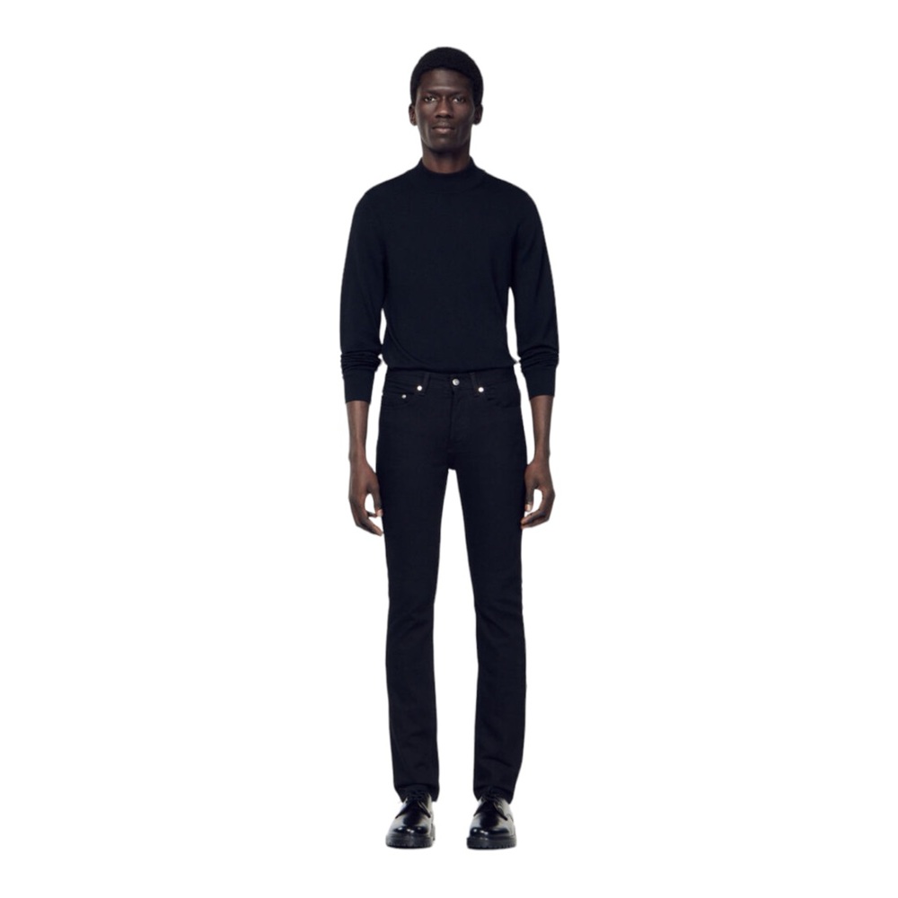 NWT Sandro Paris Etroit Slim Fit Black Jeans Men’s Size 31x32